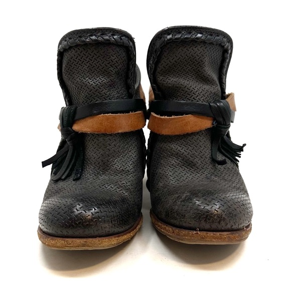 A.S. 98 | Strappy Leather Heeled Low Booties Size‎ 37 - Picture 3 of 14